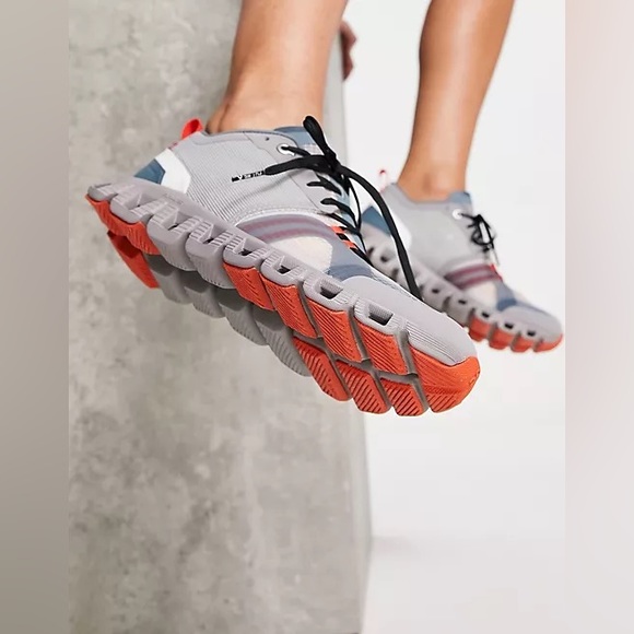 On Running Shoes - On Cloud Running X Shift Shoes Women's Sneakers in Alloy/Red Size W8